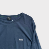 Hugo Boss Navy Long Sleeve Tee - Medium