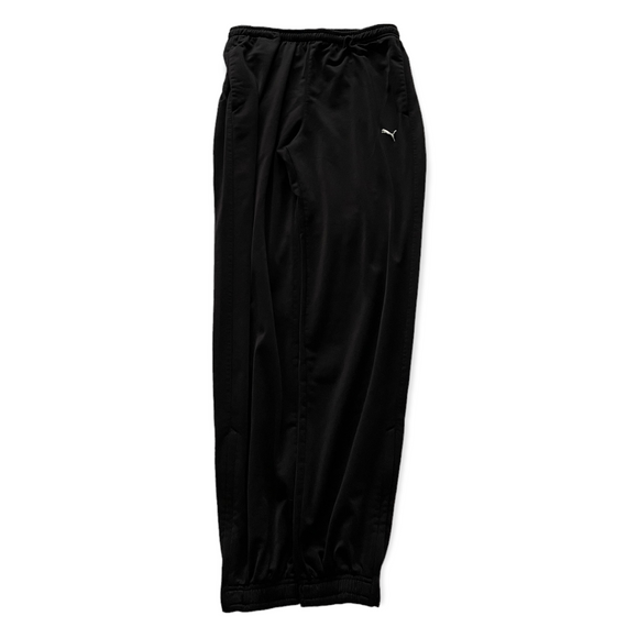 Vintage Puma Spell Out Black Track Pants - Men's Small