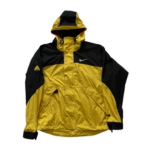 Vintage Nike ACG 3 In 1 Yellow Windbreaker Jacket - Men's Small