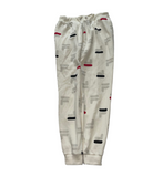 Vintage FILA Logo Cream Track Pants - Men's Small