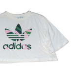 Adidas Originals Spell Out Cropped T-shirt - Women's XS