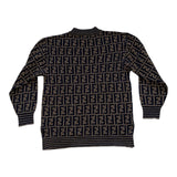 Vintage 90s Fendi Zucca Sweater - Men's Small