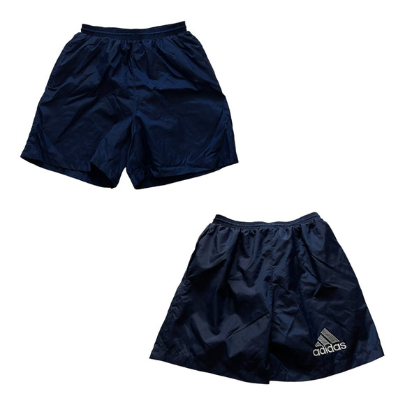 Vintage Y2K Adidas Navy Embroidered Shorts - Men's Medium