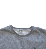 Vintage Kenzo Spell Out Grey Sweatshirt - Women's XS