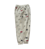 Vintage FILA Logo Cream Track Pants - Men's Small