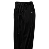 Vintage Puma Spell Out Black Track Pants - Men's Small