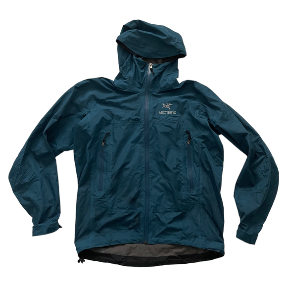 Vintage Y2K ARC'TERYX Goretex Turquoise Windbreaker Jacket - Men's Small